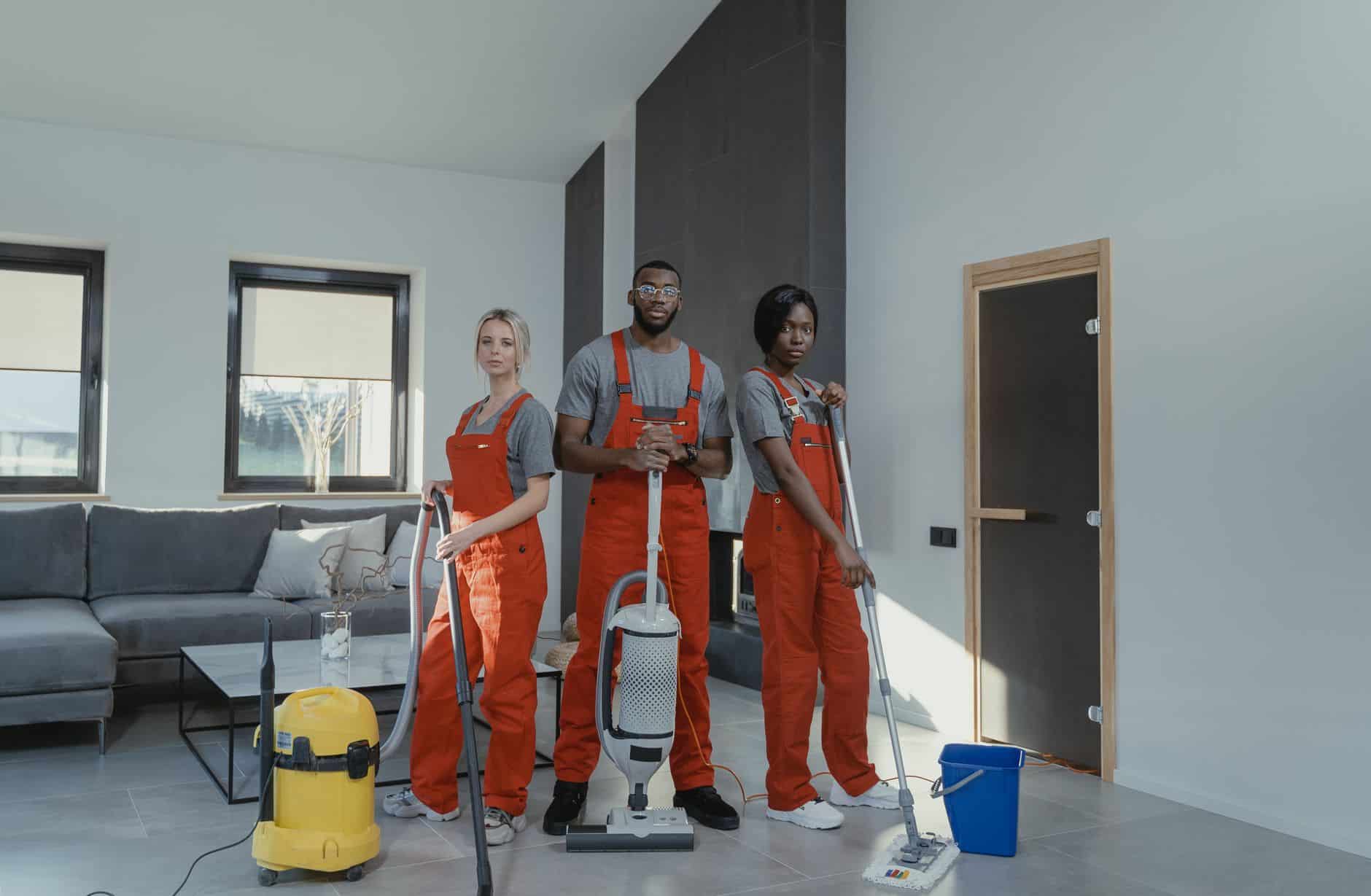 office cleaning team
